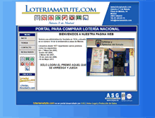 Tablet Screenshot of loteriamatute.com